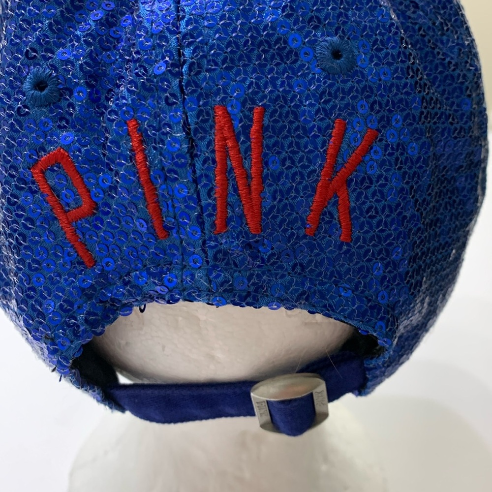 Texas Rangers Victoria’s Secret PINK Sequin Sequence Bling Sparkle Baseball hat - Picture 3 of 13